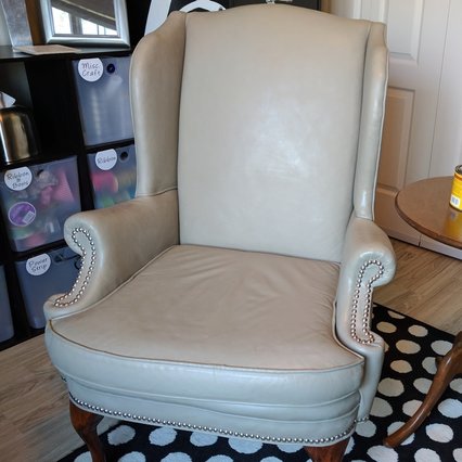 Painted Leather Chair